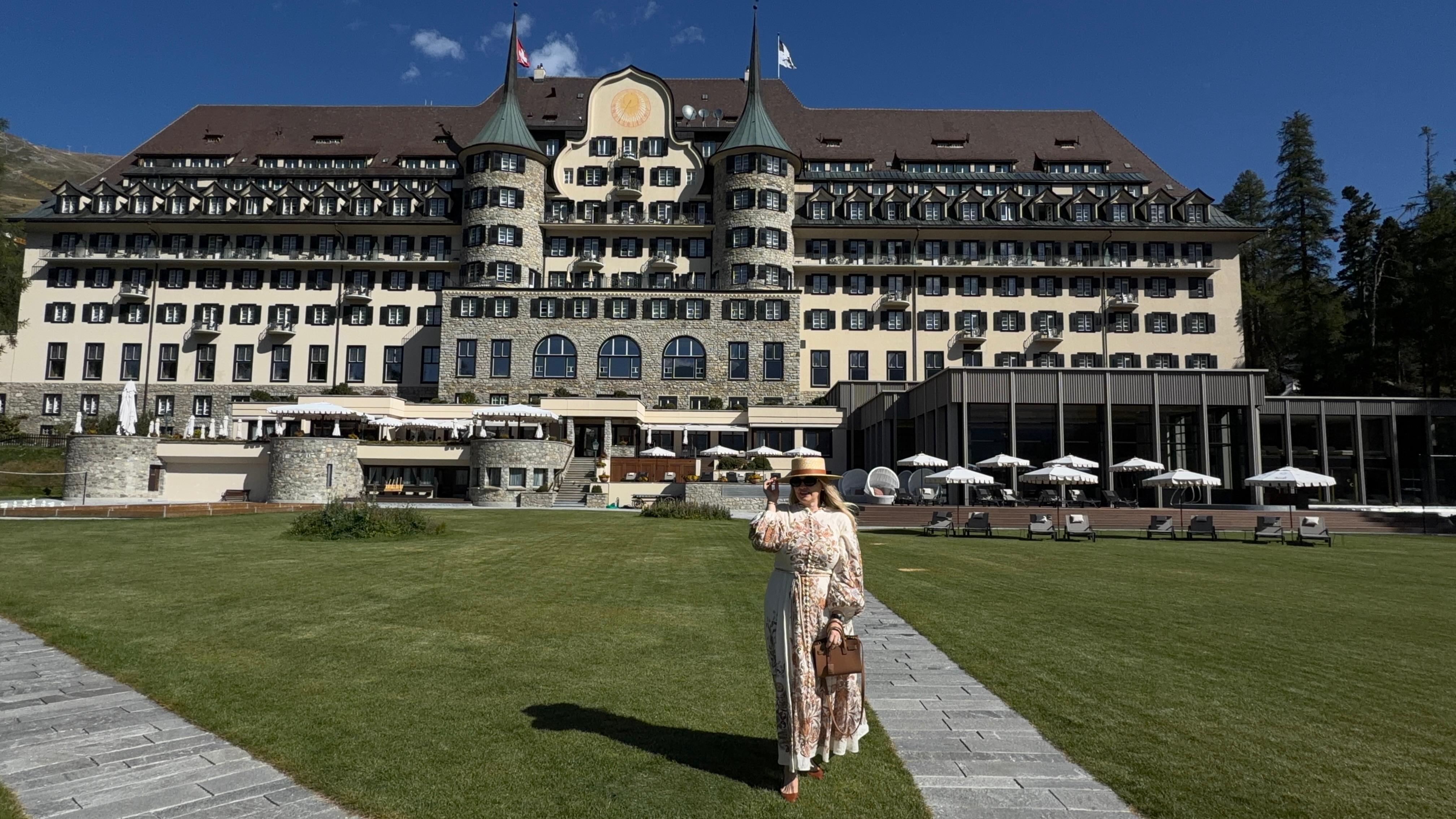 Guest at a historic Swiss grand hotel